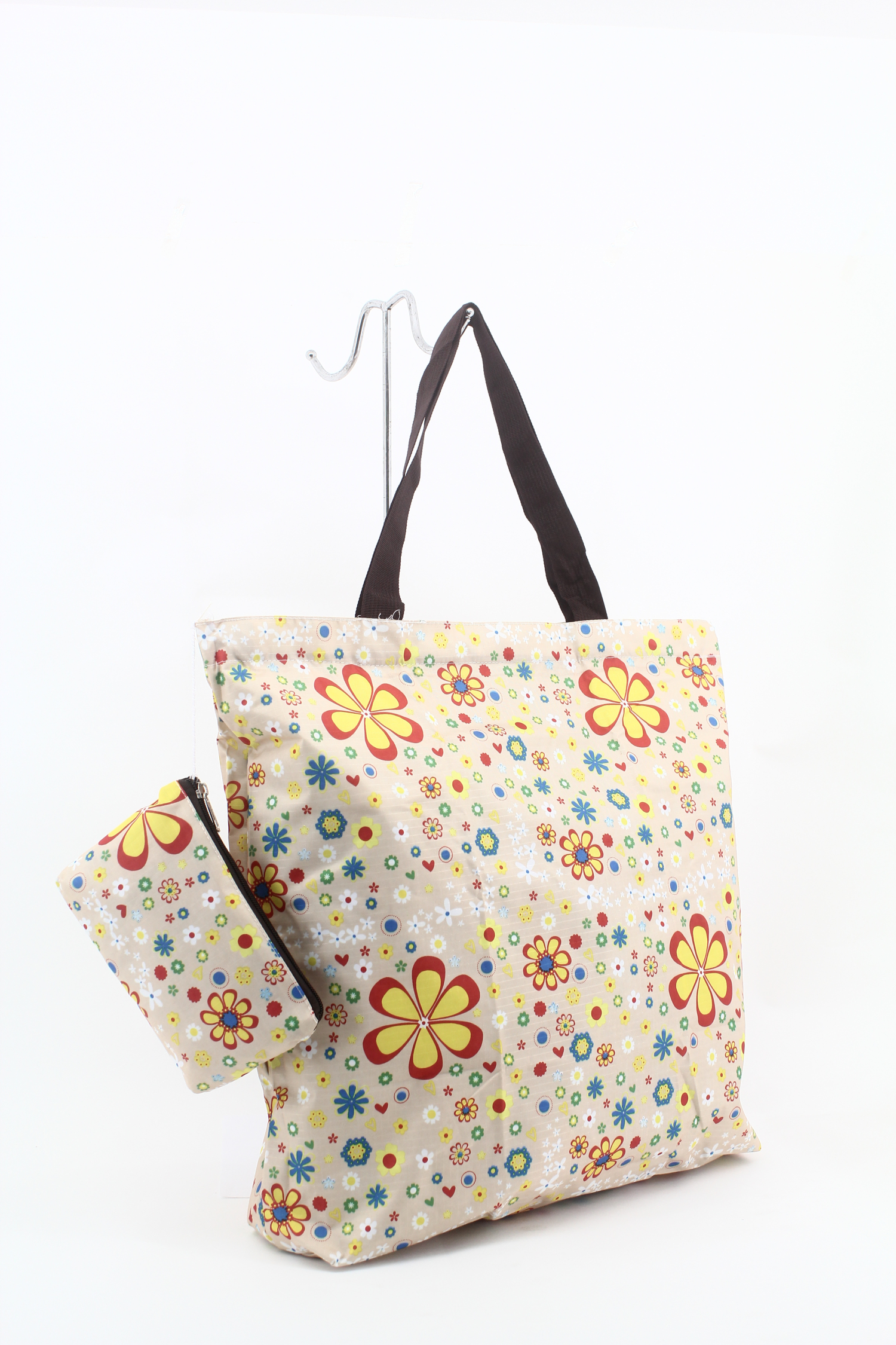 Zip-Up Folding Custom Tote Bags - 13.4